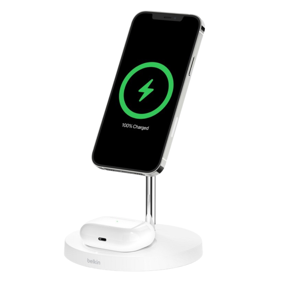$ Belkin Station de recharge 2-en-1 Stand avec MagSafe