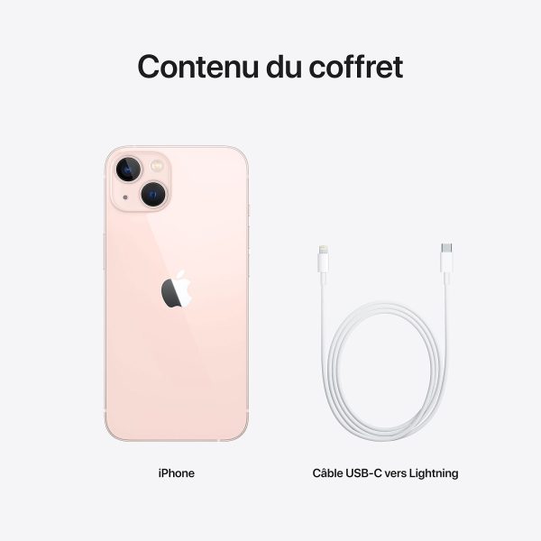 Apple iPhone 13 128 go rose contenu coffret Apple iPhone 13 128 go rose contenu coffret