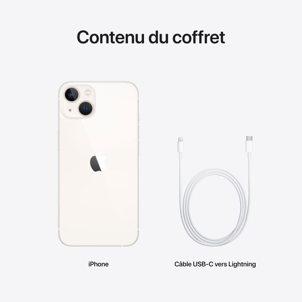 Apple iPhone 13 128 go Blanc contenu coffret Apple iPhone 13 128 go Blanc contenu coffret