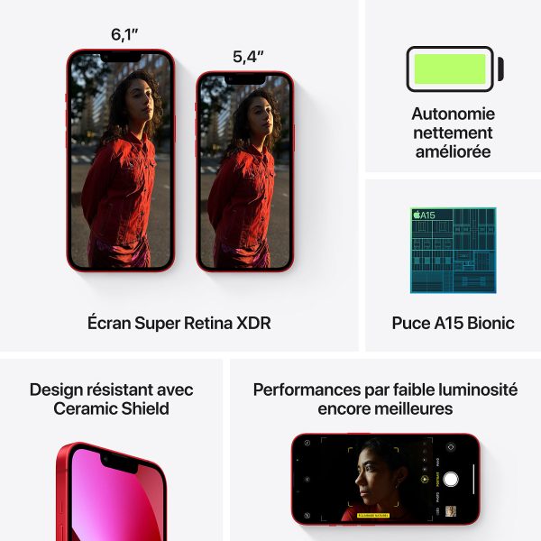 Apple iPhone 13 128 Go (PRODUCT)RED carateristiques Apple iPhone 13 128 Go (PRODUCT)RED carateristiques
