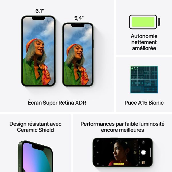 Apple iPhone 13 128 go vert Caractéristiques Apple iPhone 13 128 go vert Caractéristiques