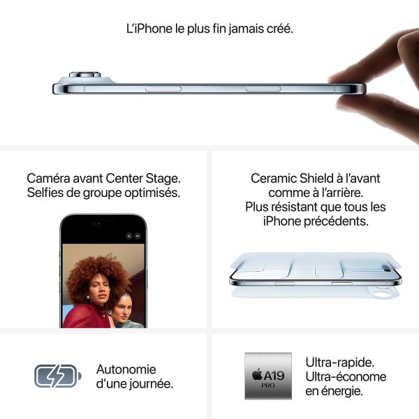 Apple iPhone Air Blanc nuage caractéristiques
