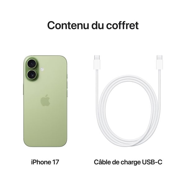 Apple iPhone 17 Sauge contenu coffret Apple iPhone 17 Sauge contenu coffret