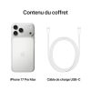 Apple iPhone 17 Pro Argent contenu coffret