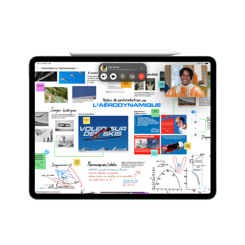 Apple pencil PRO horizontal sur l'ipad pro