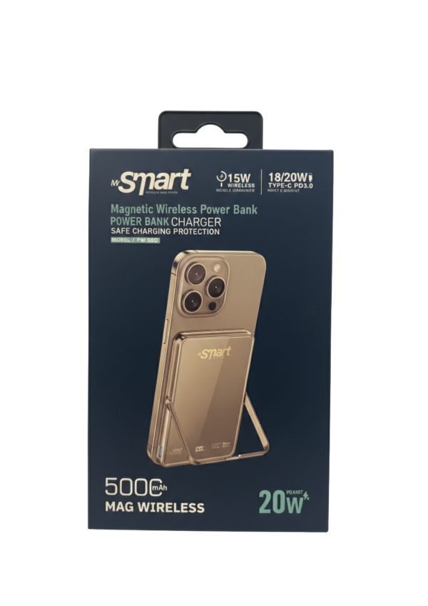 Mr SMART_PW-580 MAGNETIC WIRELESS POWER BANK 5000mAh Mr SMART_PW-580 MAGNETIC WIRELESS POWER BANK 5000mAh